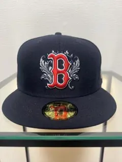 爆*僧様 限定　ニューエラ　ボストンレッドソックス　キャップ　ネイビー　61.5