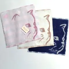 ポール＆ジョー♡ヌネット♡タオルハンカチ〈3枚〉【新品タグ付】