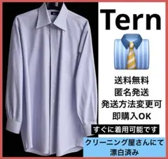 Tern ボタンダウン ストライプ　ワイシャツ　　スーツ　スラックス
