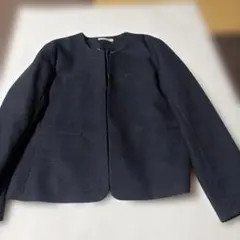 ノーカラージャケット　ネイビー　新品未使用