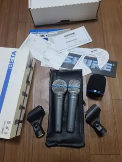 SHURE BETA 57A 純正58グリル付 ダイナミックマイク 2本セット - メルカリ
