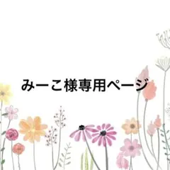 みーこ様専用ページ
