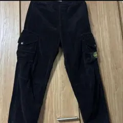 Stone Island コーデュロイ カーゴパンツ ブラックのサムネイル
