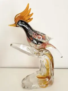 ガラス 鳥 オブジェ 2点セット グリーン ブルー - メルカリ