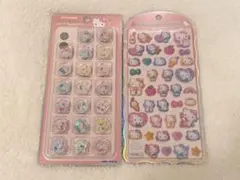 コットンパフィシール おはじきシール サンリオ キティ