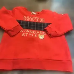 ミキハウス 赤 プルオーバートレーナー 100cm