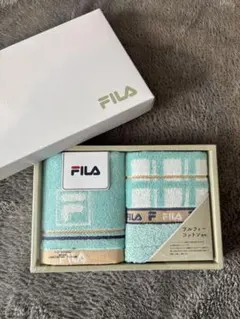 FILA フルフィーコットン タオルハンカチ 2枚セット