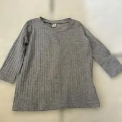 alc グレー 長袖リブカットソー 100サイズ