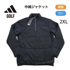 アディダス ゴルフ 2XL 中綿 ジャケット アウター ジャンパー　黒