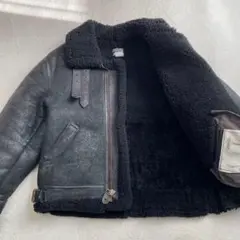 40サイズ！XLアヴィレックス B-3 ブラック ムートン フライトジャケット