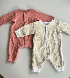 プチバトー　ロンパース　2点セット　長袖