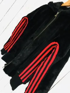 爆限定 adidas originals パーカー フェイクファー 黒 y2kのサムネイル
