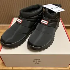 【12/8限定セール★新品27cm】 HUNTER ブラック スノーブーツ