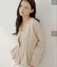 Chico金ボタンVネックカーディガンのサムネイル