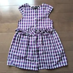 BeBe チェックワンピース 100