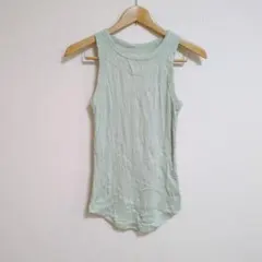 a new day タンクトップ【M】ライトグリーン レディース ノースリーブ