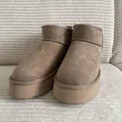 厚底 軽量 あったか ほっこり ムートン ブーツ