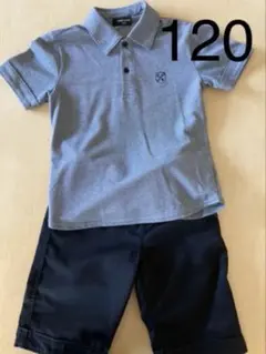 コムサイズム キッズハーフパンツ　ポロシャツ セットアップ フォーマル120