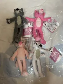 ピンクパンサー　むぎゅっとマスコットBC　ぬいぐるみ　4点SET