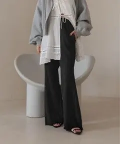 ローリーズファーム　アソートフレアパンツ　ブラック フリーサイズ