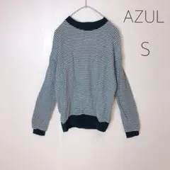 ニット ⭐︎ボーダー　カットソー⭐︎アズール