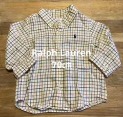 美品♡Ralph Lauren チェック柄シャツ 70cm