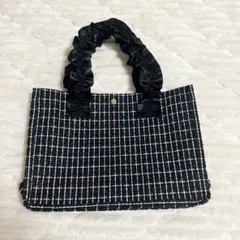 Threepy 黒ツイード ハンドバッグのサムネイル
