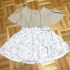 レディース 水着 インパン付き 2way オフショルダー 花柄♡のサムネイル