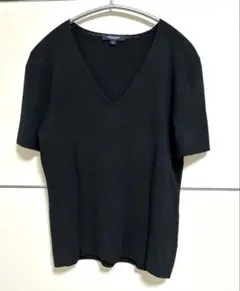 バーバリーロンドン　半袖ニットVネック　2 M相当