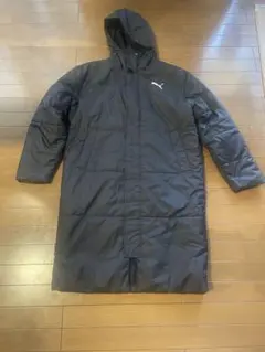 PUMA ブラック ベンチコート フード付き