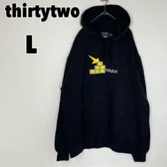 ♥thirtytwo♥ サーティーツー (L) 裏起毛 パーカー ロゴプリント
