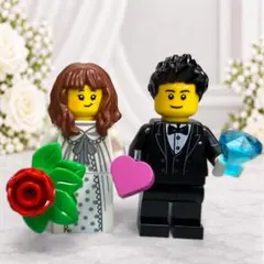 カスタマイズ可　LEGO ウェディング　新郎新婦　ミニフィグ　結婚　正規品