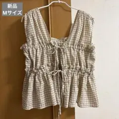 【新品】しまむら　リボンビスチェ
