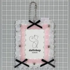 トレカケース ホイップデコ リボン パール リボン キーホルダー ハート