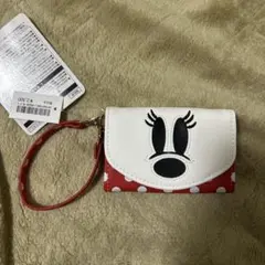 ミニーマウス コインケース パスケース　カードケース　ディズニー　レトロデザイン