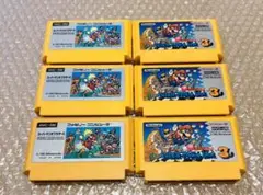 【スーパーマリオ6本セット・任天堂・ファミコン】美品xax