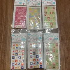 平成　レトロ　タイルシール　4種類6セット