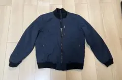 ニットブルゾン ネイビー