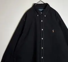 RalphLauren ラルフローレン　刺繍ロゴ　BD 長袖シャツ