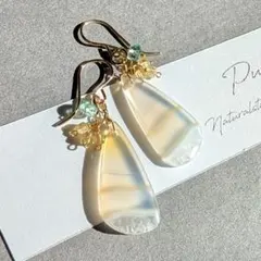 アイリスアゲート ピアス