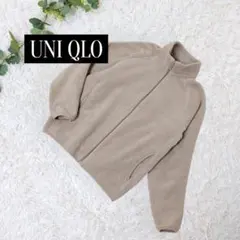美品❗️ふわふわ【UNIQLO】フリースジャケット ベージュ ジップアップ