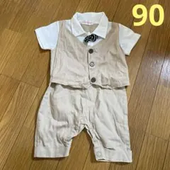 cool elyver ベスト付き半袖ロンパース 90サイズ　男の子　セレモニー