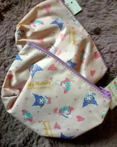 マイメロディ、クロミちゃん ポーチ 2点