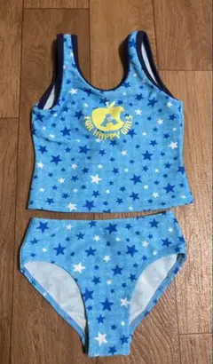 女の子 水着 100cm ブルー
