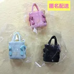 メゾンドフルール　ダブルリボンギャザートートバッグキーホルダー　ガチャ