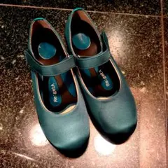 【美品】Re:getA ストラップパンプス 　グリーン　Sサイズのサムネイル