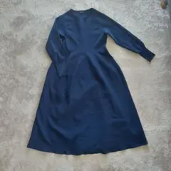 ユナイテッドアローズ　ネイビー長袖ワンピース