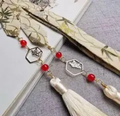 ✧︎数量限定SALE✧︎分解型✧︎中国土産物シリーズ宮女のお守り漢服リボン⑭鶴クリーム