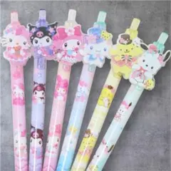 サンリオボールペン6本セットマイメロクロミハローキティポチャコシナモン✨