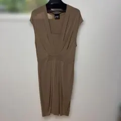 Paola Frani ノースリーブワンピース ベージュのサムネイル